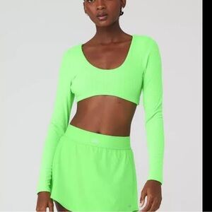 ALO Yoga Bright Green Top